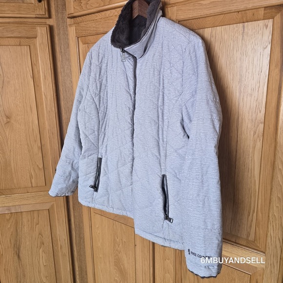 Free Country Jackets & Blazers - Free Country XL Women's Reversible Puffer Jacket‎ – Faux Fur Winter Coat